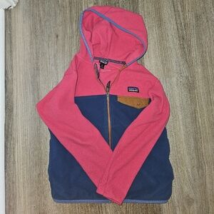 Patagonia Kids Jacket in Pink and Navy